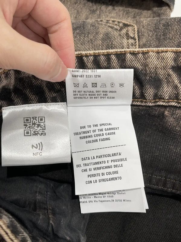 Miu Miu Miu Miu Multicolor Logo Women's Jeans 0089 Size 28" / US 6 / IT 42 - 6 Thumbnail