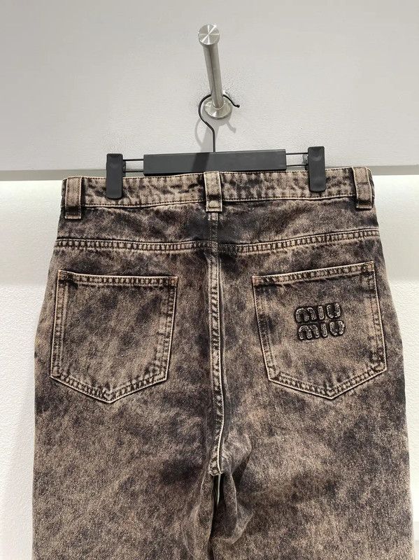 Miu Miu Miu Miu Multicolor Logo Women's Jeans 0089 Size 28" / US 6 / IT 42 - 4 Thumbnail