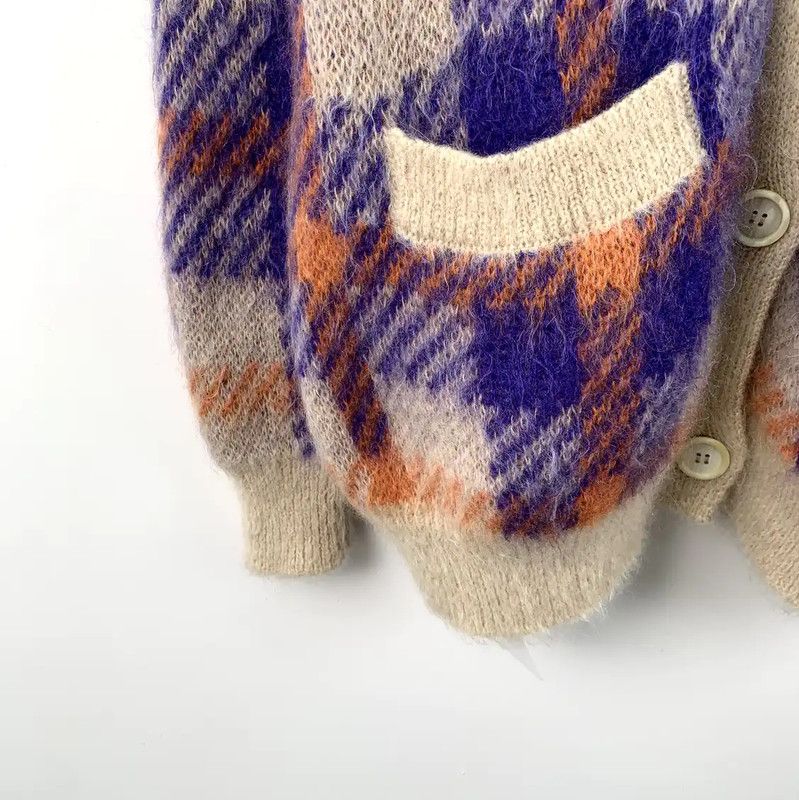 Miu Miu Miu Miu Colorblock Mohair Cardigan for Women 0089 Size XS / US 0-2 / IT 36-38 - 4 Thumbnail