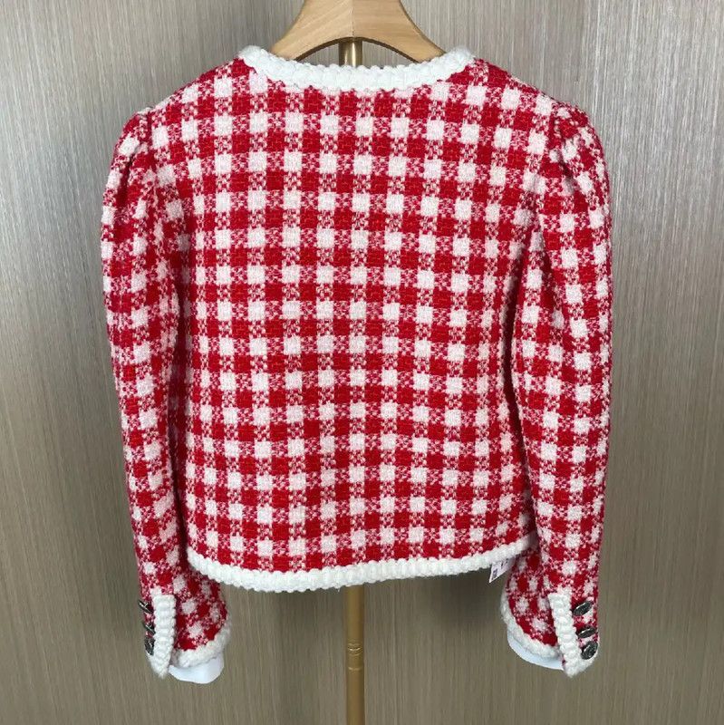 Miu Miu Miu Miu Red Wool Cardigan for Women 0089 Size L / US 10 / IT 46 - 2 Thumbnail