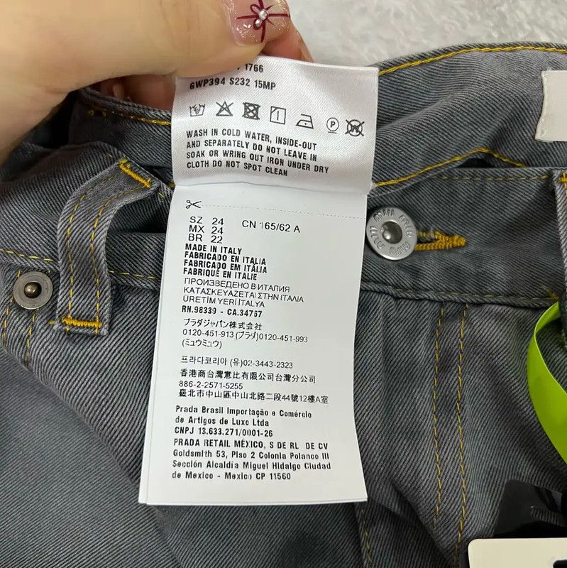 Miu Miu Miu Miu Summer Gray Cotton Casual Pants 0089 Size 28" / US 6 / IT 42 - 4 Thumbnail