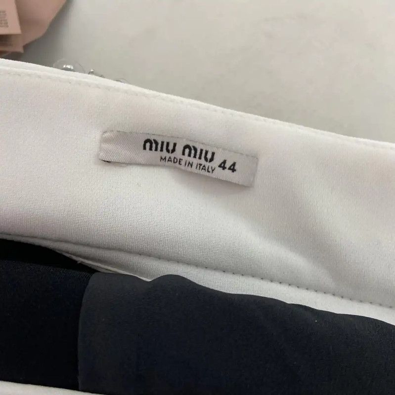 Miu Miu Miu Miu A-Line Skirt in Black Acetate 0089 Size 29" - 4 Thumbnail