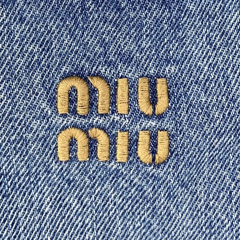 Miu Miu Miu Miu Blue Cotton Women's Denim Pants 0089 Size 28" / US 6 / IT 42 - 6 Thumbnail