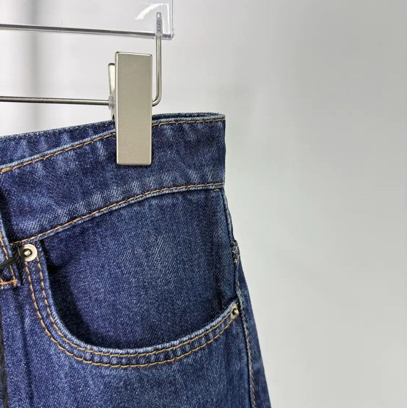 Miu Miu Miu Miu Blue Denim Women's Trousers 0089 Size 28" / US 6 / IT 42 - 4 Thumbnail