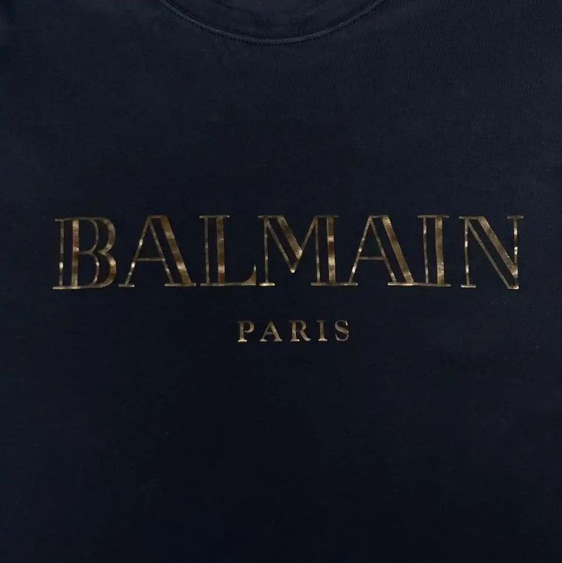 Balmain Balmain Black Cotton Blend Women's T-Shirt 0089 Size S / US 4 / IT 40 - 4 Thumbnail