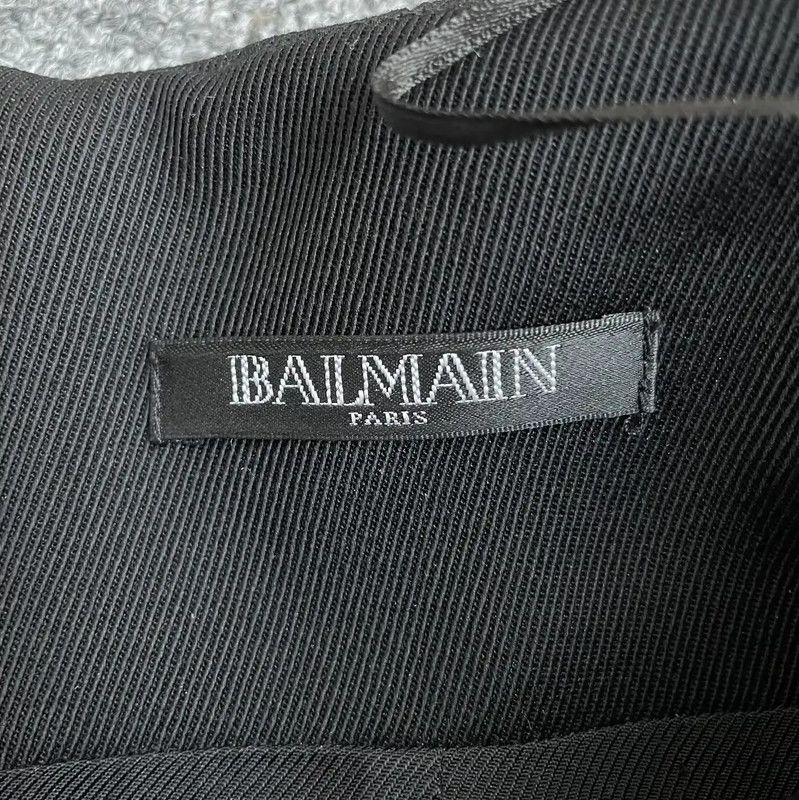 Balmain Balmain Black Cotton Summer Skirt for Women 0089 Size 23" - 4 Thumbnail