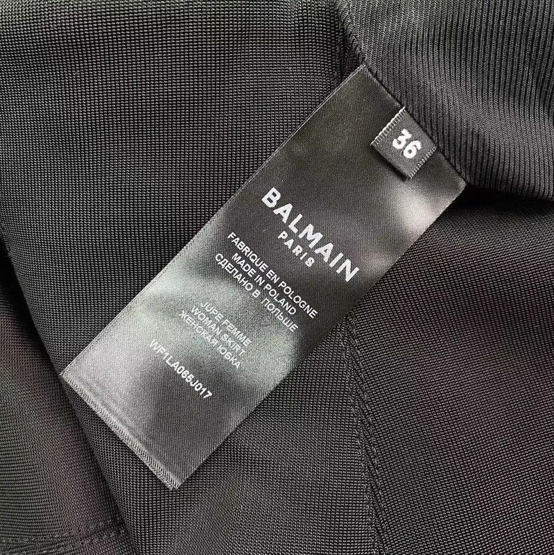 Balmain Balmain Black Polyester Women's Skirt 0089 Size 26" / US 2 / IT 38 - 5 Thumbnail
