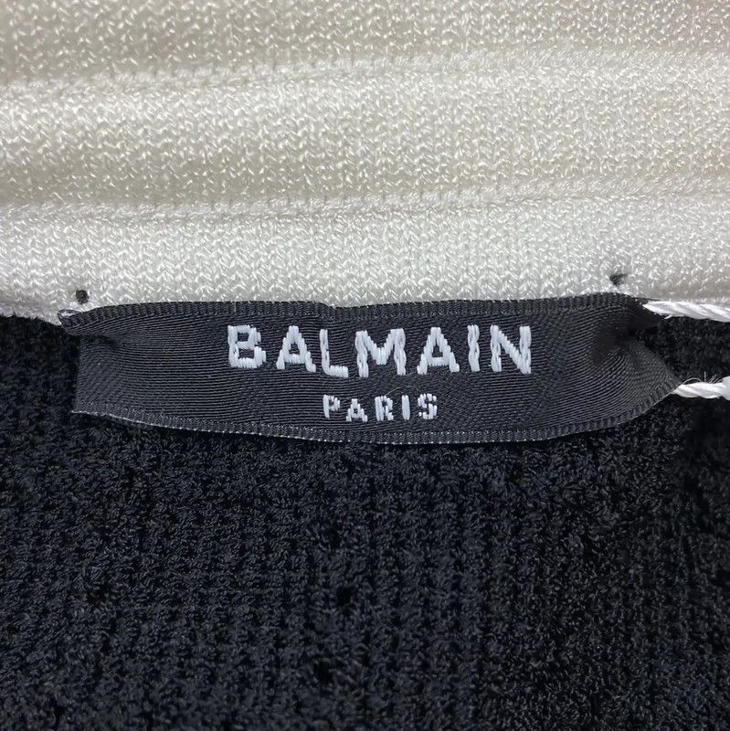 Balmain Balmain Black Knit Bodycon Skirt 0089 Size 36" / US 14 / IT 50 - 4 Thumbnail