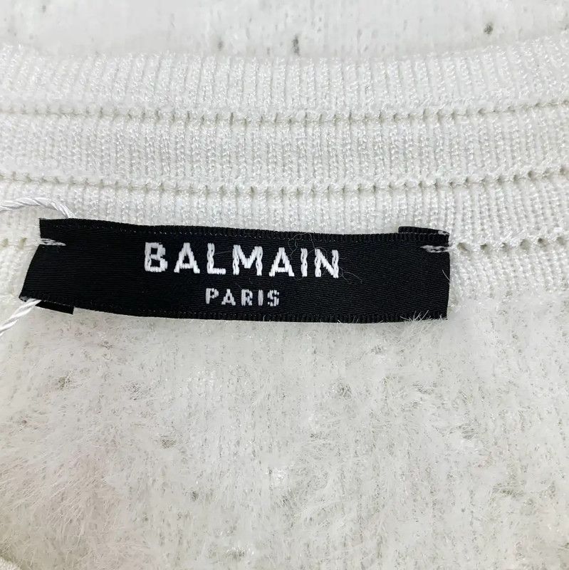 Balmain Balmain White Women's Cardigan in XS 0089 Size XS / US 0-2 / IT 36-38 - 6 Thumbnail