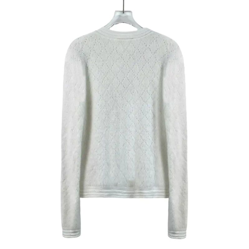 Balmain Balmain White Women's Cardigan in XS 0089 Size XS / US 0-2 / IT 36-38 - 2 Thumbnail