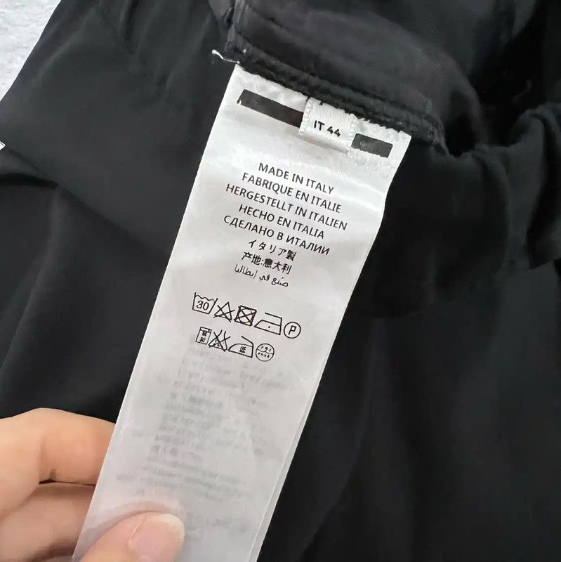 Alexander McQueen Alexander McQueen Black Cotton Women's Casual Pants 0089 Size 26" / US 2 / IT 38 - 4 Thumbnail