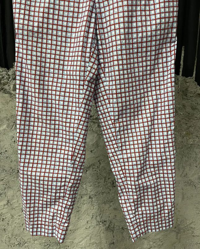 Marni Marni Women's Casual Pants in White Checked Pattern 0089 Size 28" / US 6 / IT 42 - 4 Thumbnail