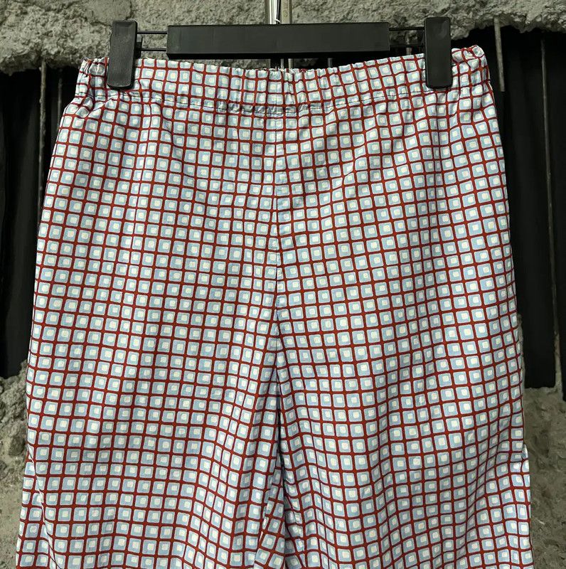 Marni Marni Women's Casual Pants in White Checked Pattern 0089 Size 28" / US 6 / IT 42 - 3 Thumbnail