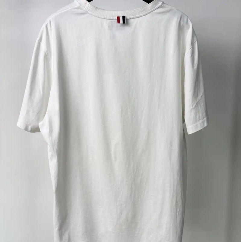 Thom Browne Thom Browne White Cotton Women's T-Shirt 0089 Size M / US 6-8 / IT 42-44 - 2 Thumbnail