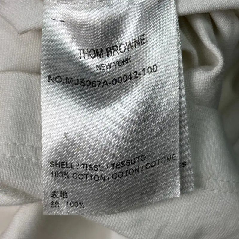 Thom Browne Thom Browne White Cotton Women's T-Shirt 0089 Size M / US 6-8 / IT 42-44 - 4 Thumbnail