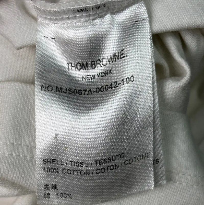 Thom Browne Thom Browne White Cotton Women's T-Shirt 0089 Size M / US 6-8 / IT 42-44 - 5 Thumbnail