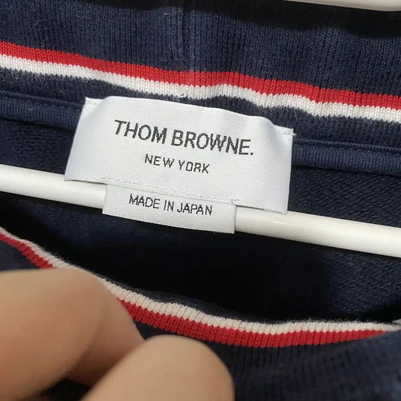 Thom Browne Thom Browne Blue Cotton Casual Pants 0089 Size 28" / US 6 / IT 42 - 3 Thumbnail