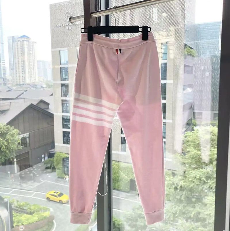 Thom Browne Thom Browne Pink Cotton Casual Pants 0089 Size 28" / US 6 / IT 42 - 2 Thumbnail