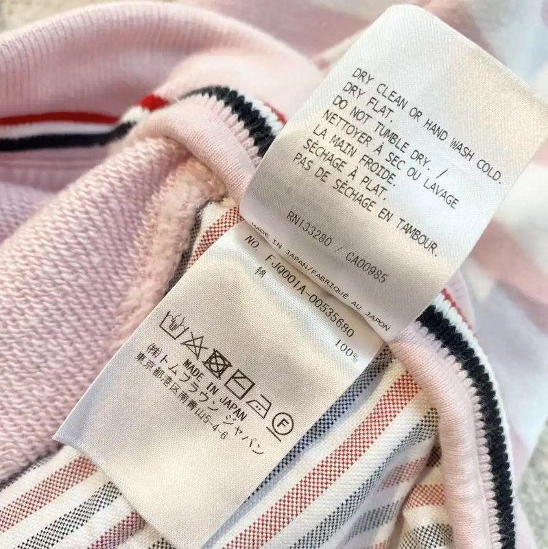 Thom Browne Thom Browne Pink Cotton Casual Pants 0089 Size 28" / US 6 / IT 42 - 7 Thumbnail