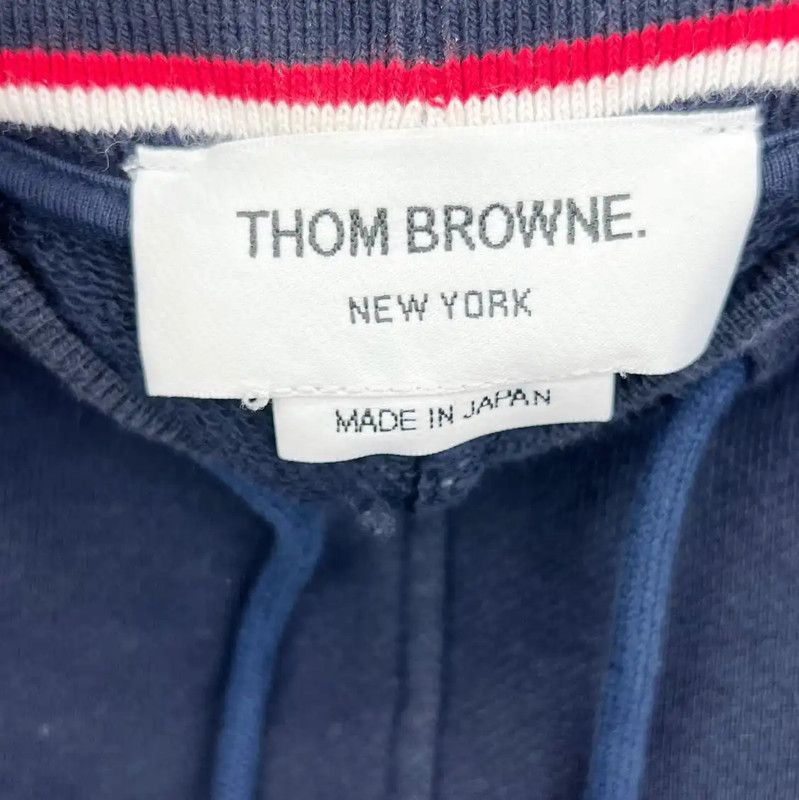 Thom Browne Thom Browne Blue Cotton Casual Pants 0089 Size 28" / US 6 / IT 42 - 3 Thumbnail