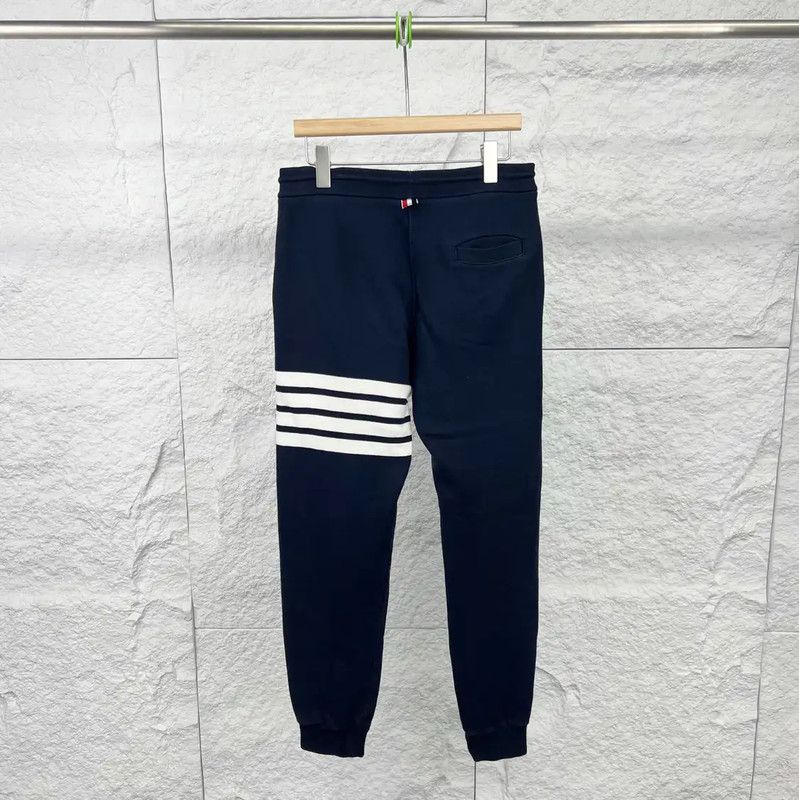 Thom Browne Thom Browne Blue Cotton Casual Pants 0089 Size 28" / US 6 / IT 42 - 2 Thumbnail