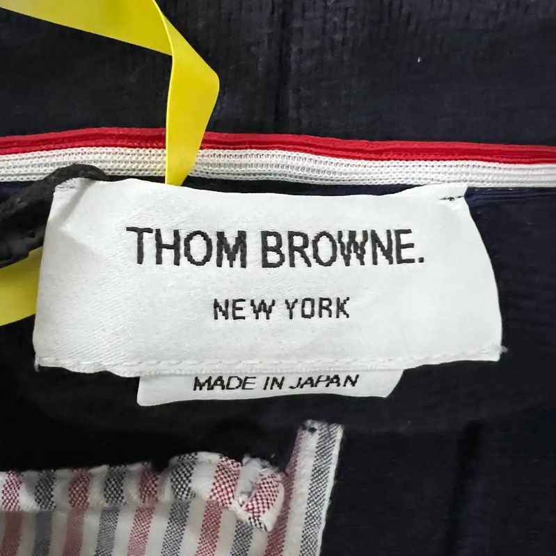 Thom Browne Thom Browne Navy Striped Cotton Shorts 0089 Size 28" / US 6 / IT 42 - 4 Thumbnail