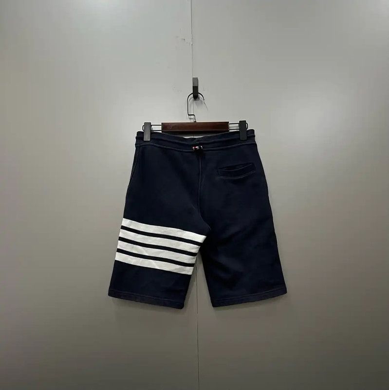 Thom Browne Thom Browne Navy Striped Cotton Shorts 0089 Size 28" / US 6 / IT 42 - 3 Thumbnail
