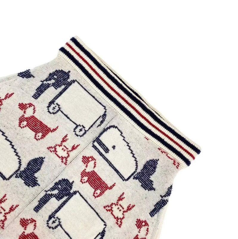 Thom Browne Thom Browne Multi-Color Wool Midi Skirt 0089 Size 28" / US 6 / IT 42 - 3 Thumbnail