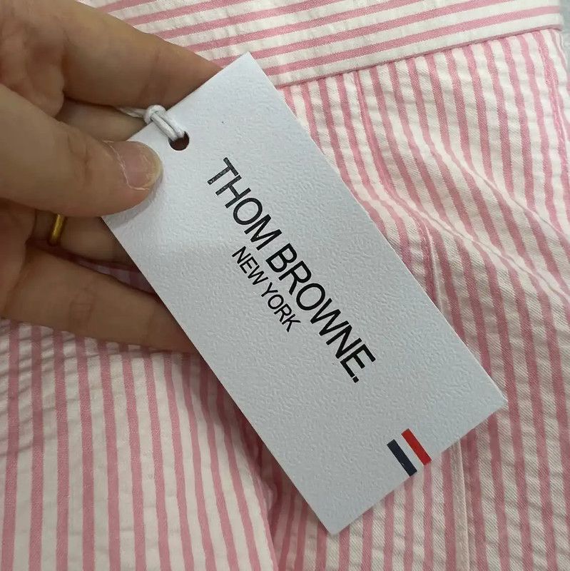 Thom Browne Thom Browne Summer Pink Cotton Mini Skirt 0089 Size 26" / US 2 / IT 38 - 5 Thumbnail