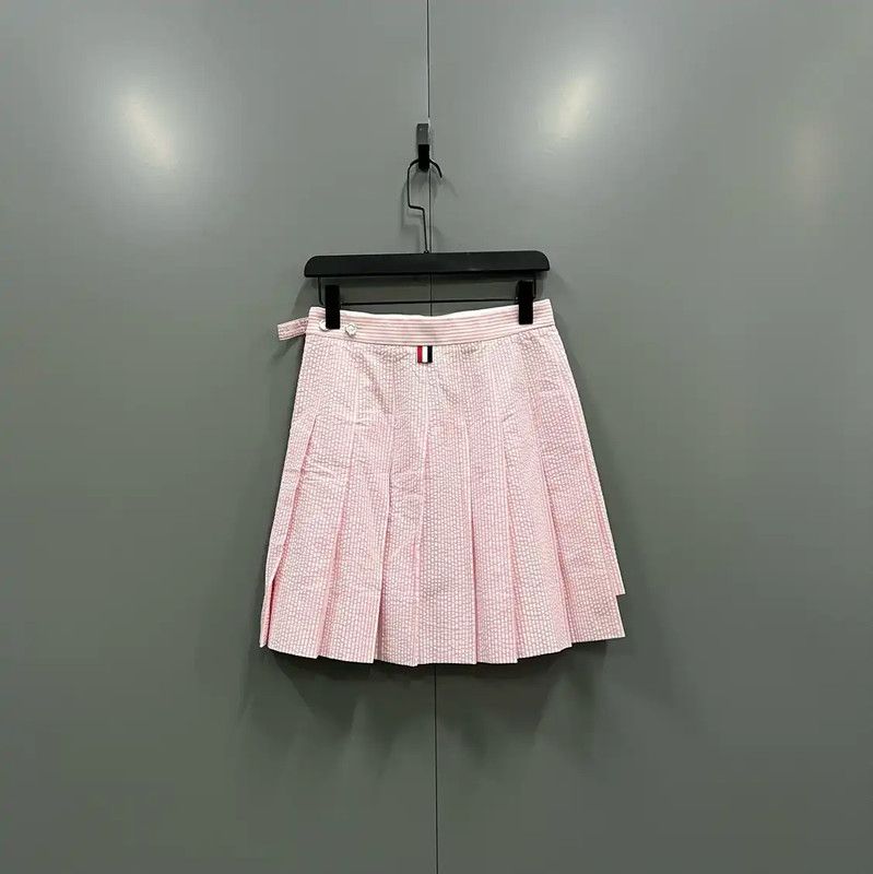 Thom Browne Thom Browne Summer Pink Cotton Mini Skirt 0089 Size 26" / US 2 / IT 38 - 2 Thumbnail
