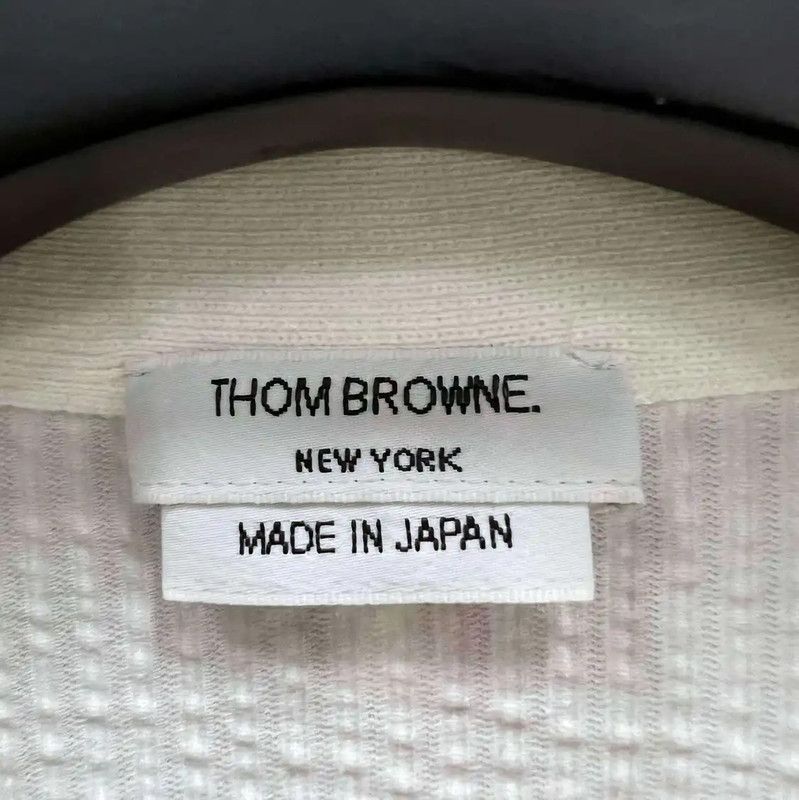 Thom Browne Thom Browne White Cotton Cropped Cardigan for Women 0089 Size ONE SIZE - 3 Thumbnail