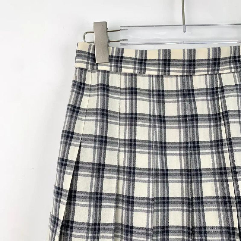 Thom Browne Thom Browne Colorblock Wool Mini Skirt 0089 Size 23" - 3 Thumbnail