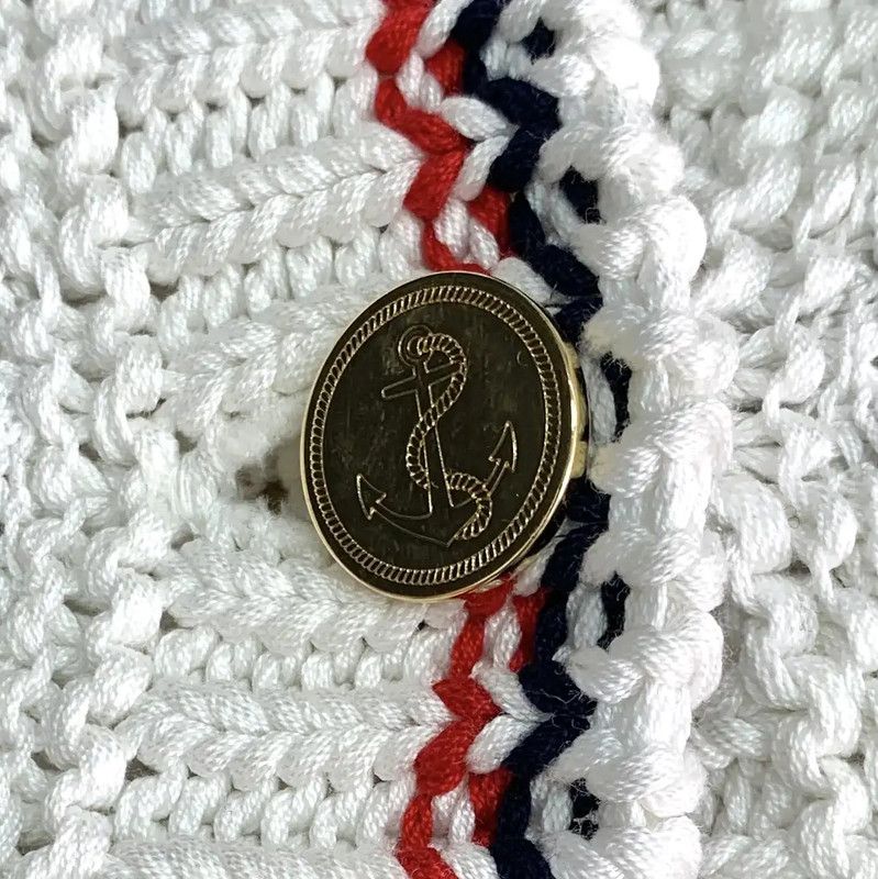 Thom Browne Thom Browne White Knit Women's Cardigan 0089 Size M / US 6-8 / IT 42-44 - 5 Thumbnail
