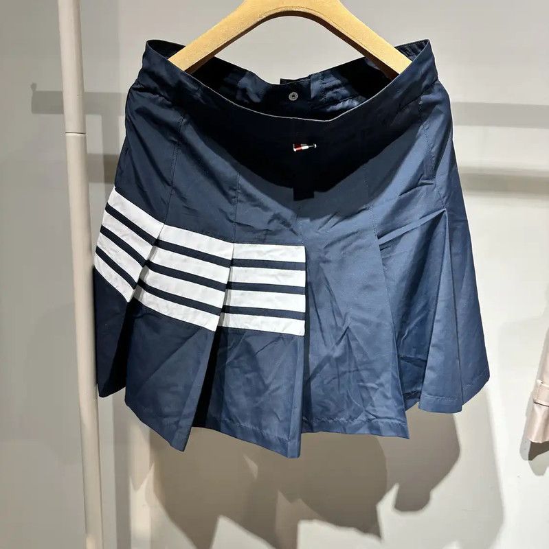 Thom Browne Thom Browne Blue Polyester Women's Skirt 0089 Size 23" - 2 Thumbnail