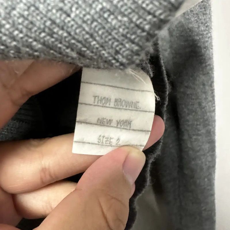 Thom Browne Thom Browne Gray Cotton Cardigan for Women 0089 Size S / US 4 / IT 40 - 4 Thumbnail