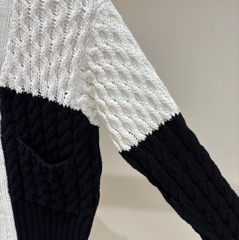 Thom Browne Thom Browne Women's Fall Cardigan in White 0089 Size S / US 4 / IT 40 - 4 Thumbnail