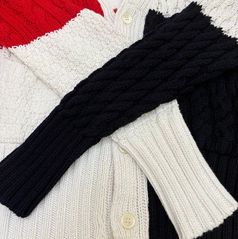 Thom Browne Thom Browne Women's Fall Cardigan in White 0089 Size S / US 4 / IT 40 - 6 Thumbnail