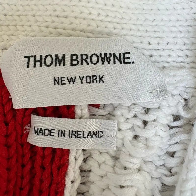 Thom Browne Thom Browne Women's Fall Cardigan in White 0089 Size S / US 4 / IT 40 - 7 Thumbnail