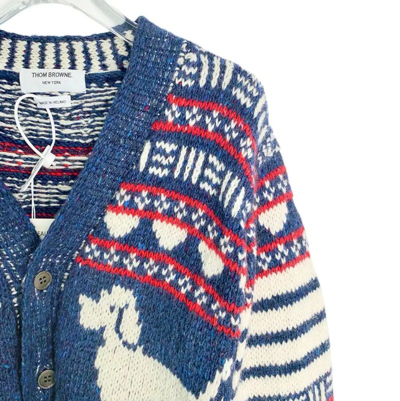 Thom Browne Thom Browne Colorful Wool Women's Cardigan 0089 Size S / US 4 / IT 40 - 4 Thumbnail