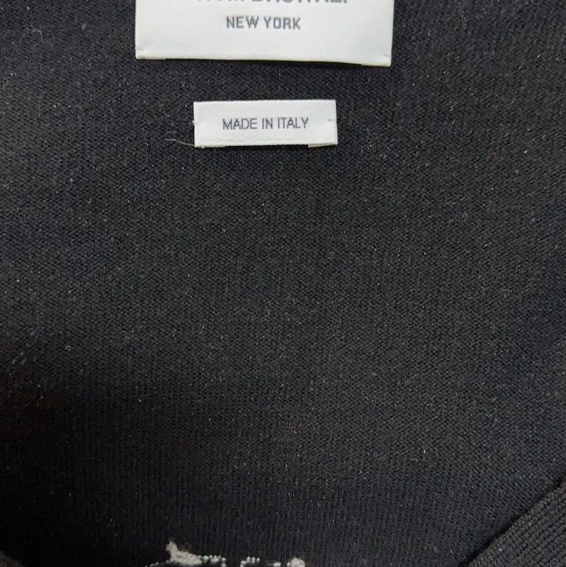 Thom Browne Thom Browne Black Wool Cardigan for Women 0089 Size S / US 4 / IT 40 - 3 Thumbnail