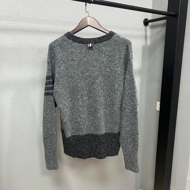 Thom Browne Thom Browne Gray Wool Women's Cardigan 0089 Size L / US 10 / IT 46 - 2 Thumbnail