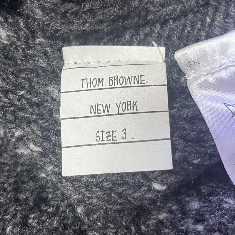 Thom Browne Thom Browne Gray Wool Women’s Cardigan 0089 Size M / US 6-8 / IT 42-44 - 4 Thumbnail