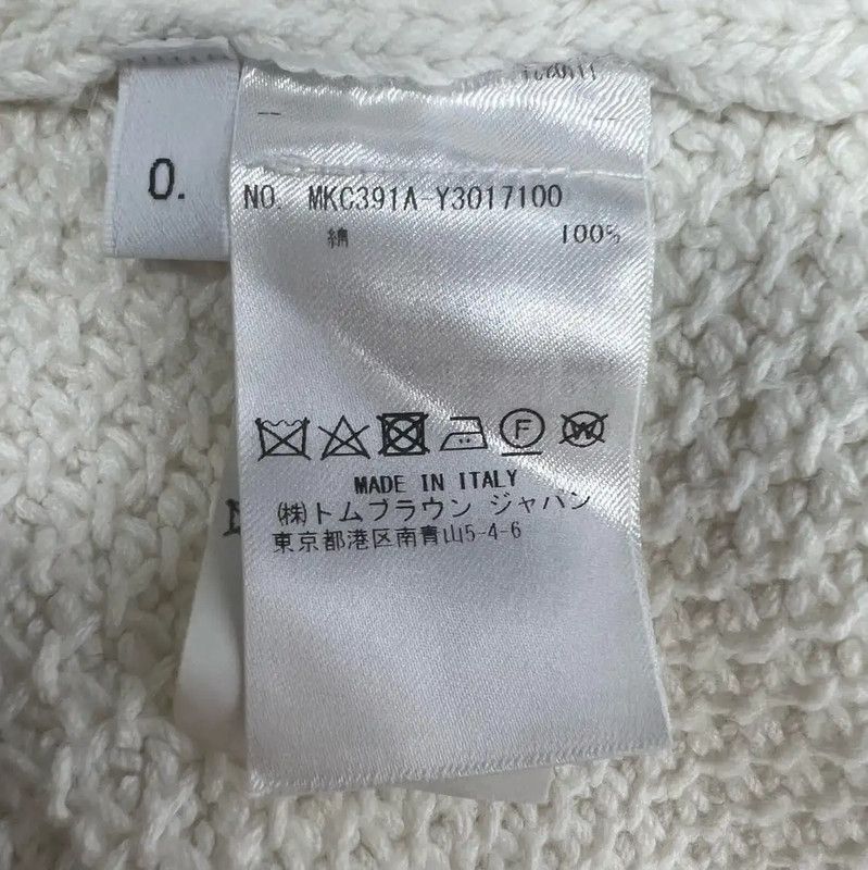 Thom Browne Thom Browne White Cotton Women's Cardigan 0089 Size ONE SIZE - 4 Thumbnail