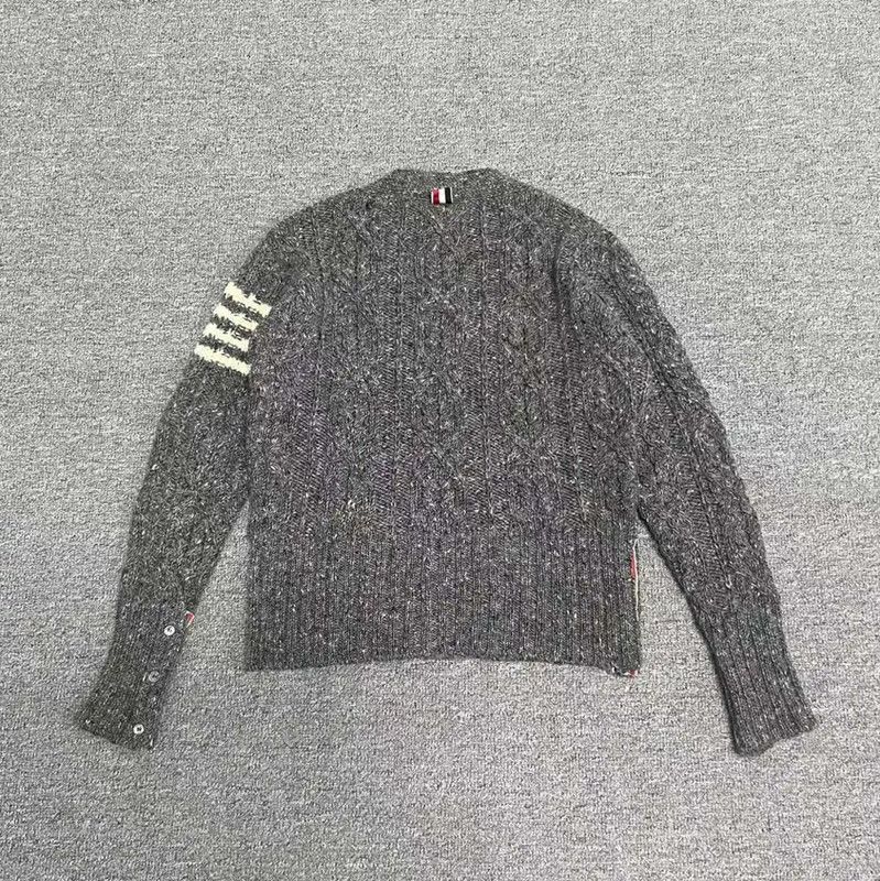 Thom Browne Thom Browne Gray Wool Blend Women's Cardigan 0089 Size S / US 4 / IT 40 - 2 Thumbnail