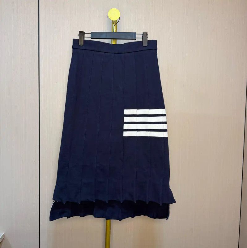 Thom Browne Thom Browne Blue Cotton Skirt for Women 0089 Size 26" / US 2 / IT 38 - 2 Thumbnail