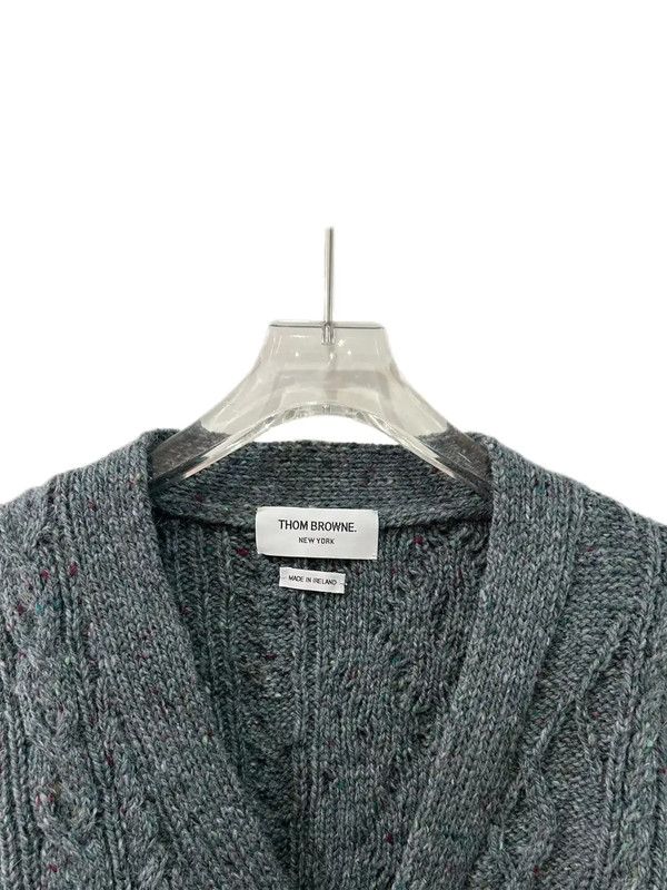 Thom Browne Thom Browne Gray Wool Women's Cardigan 0089 Size S / US 4 / IT 40 - 3 Thumbnail