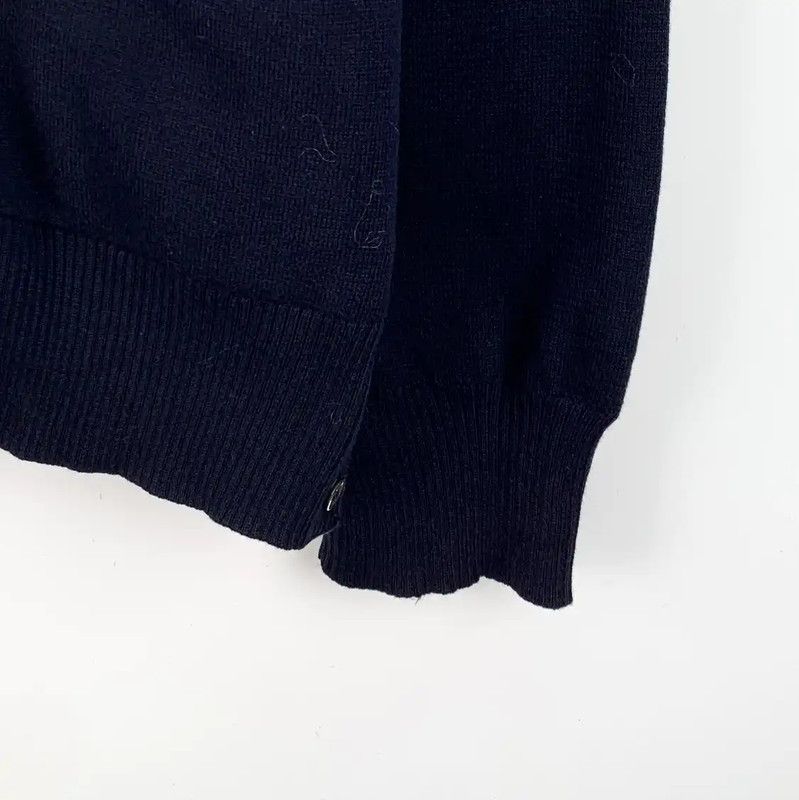 Thom Browne Thom Browne Navy Cotton Women's Cardigan 0089 Size M / US 6-8 / IT 42-44 - 4 Thumbnail