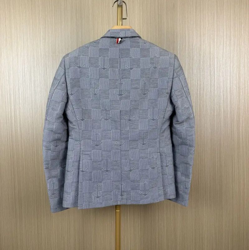 Thom Browne Thom Browne Gray Cotton Women's Cardigan 0089 Size M / US 6-8 / IT 42-44 - 2 Thumbnail