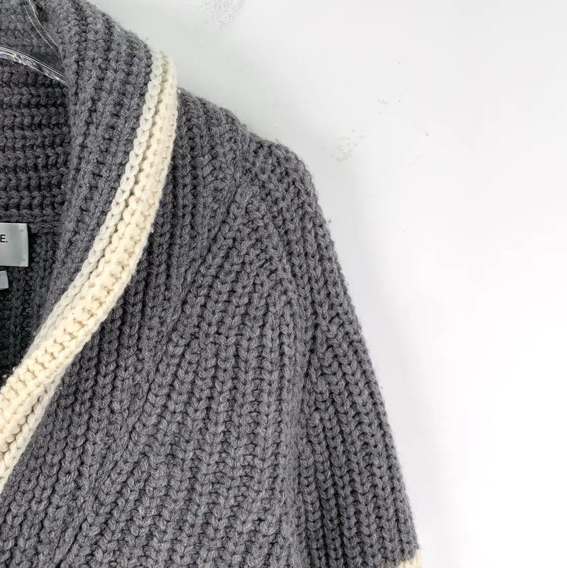 Thom Browne Thom Browne Gray Wool Women's Cardigan 0089 Size ONE SIZE - 3 Thumbnail