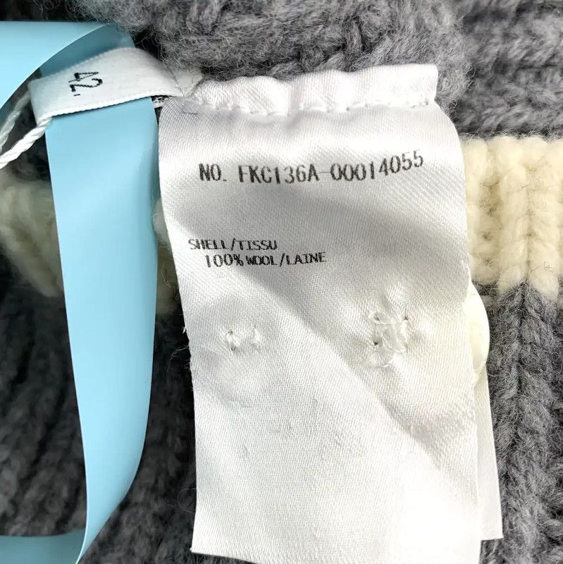 Thom Browne Thom Browne Gray Wool Women's Cardigan 0089 Size ONE SIZE - 7 Thumbnail